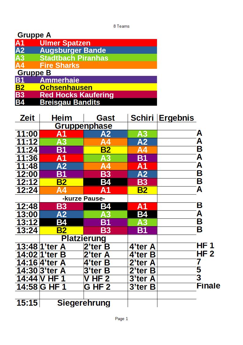 Spielplan