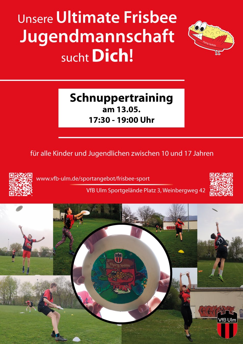 Flyer Jugend Schnuppertraining am 23.05.2024