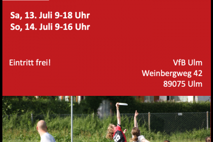 Ultimate Frisbee DM am 13. & 14. Juli …