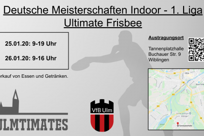 Frisbee DM 1. Liga Open Indoor in Ulm! …