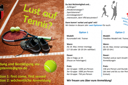 Tennis für Einsteiger – Unser Sommerangebot 2025 …
